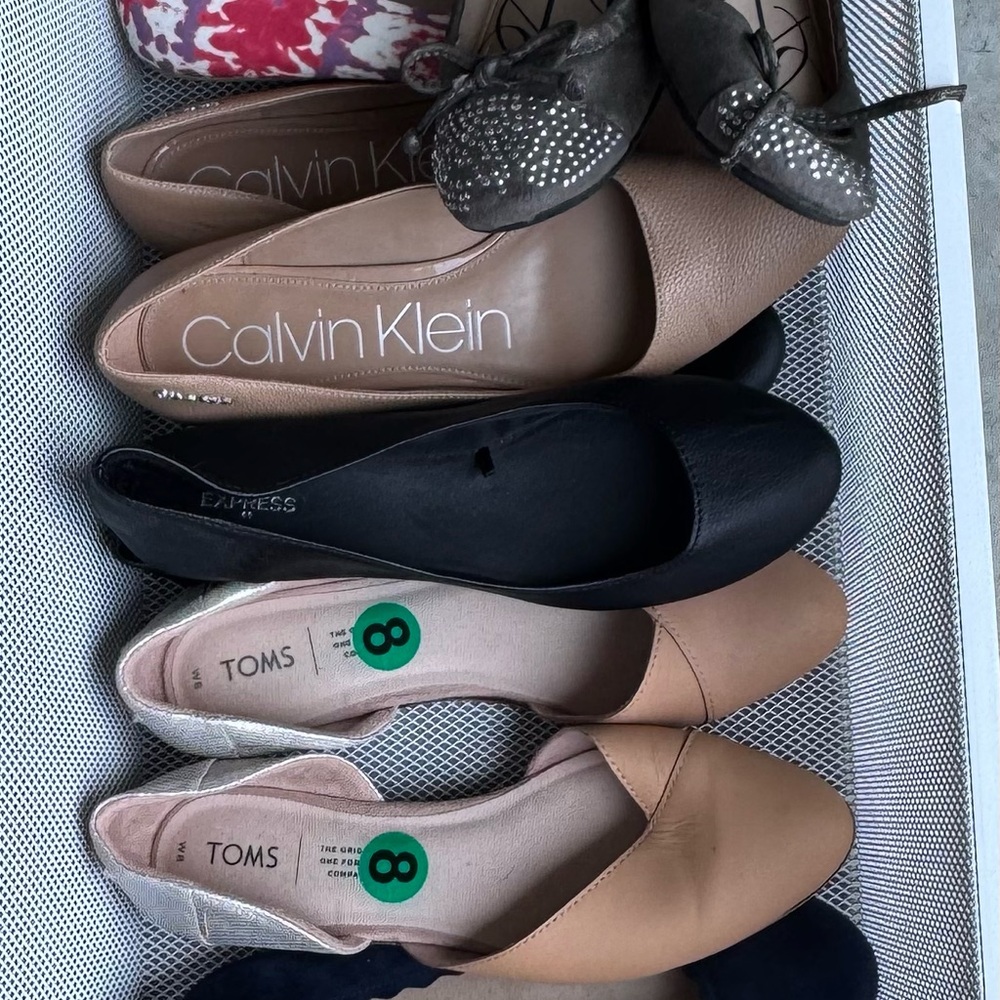 Calvin Klein Tan Flats Timeless Style